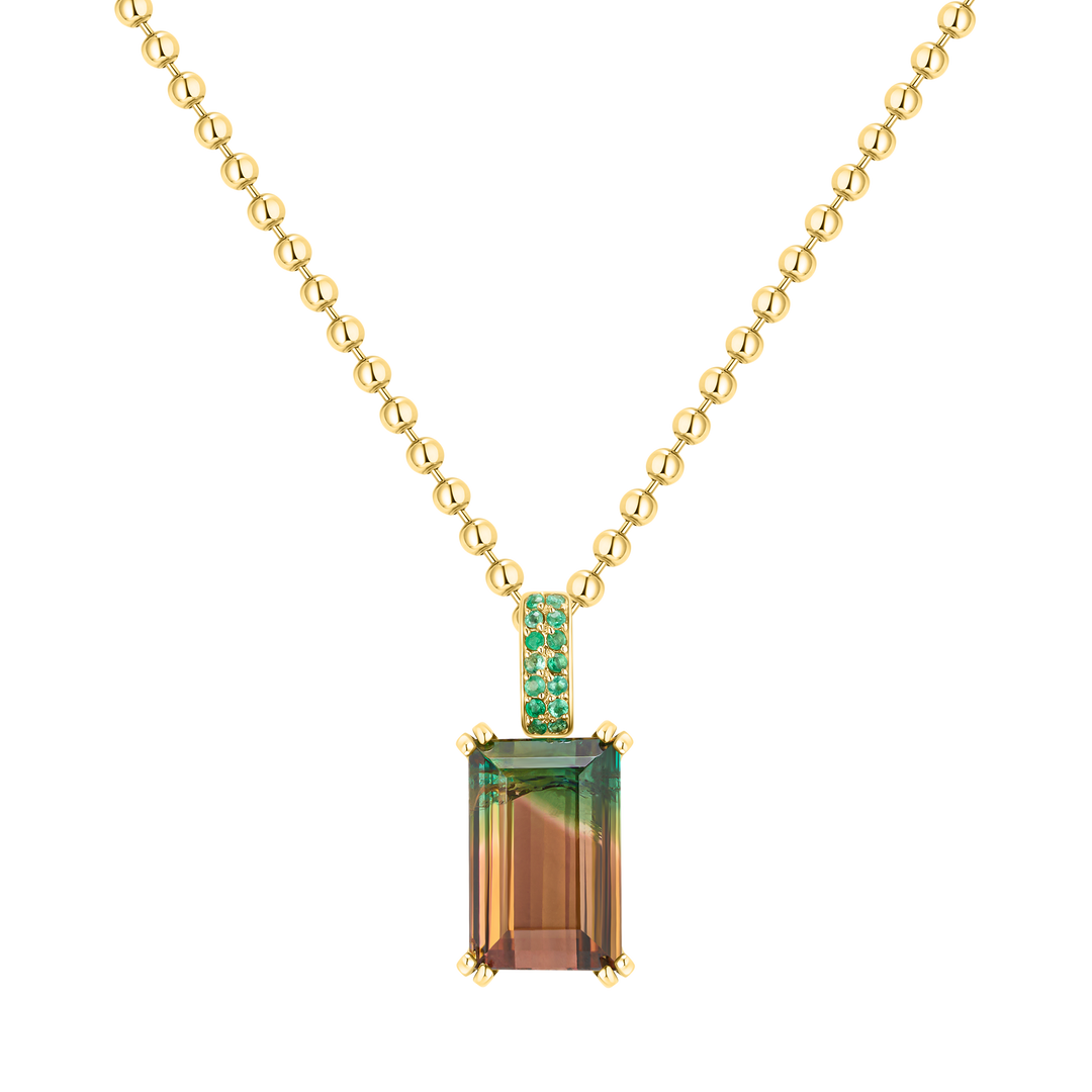 Watermelon Tourmaline Necklace