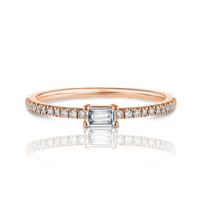 Baguette Diamond Pave Ring
