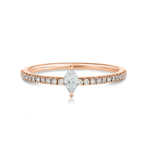 Marquis Diamond Pave Ring