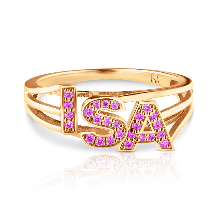 Custom Pink Sapphire Ring