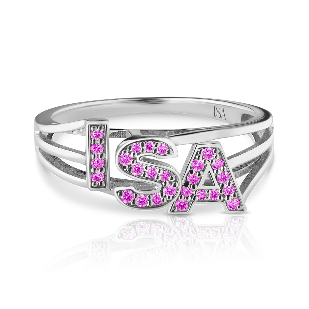 Custom Pink Sapphire Ring