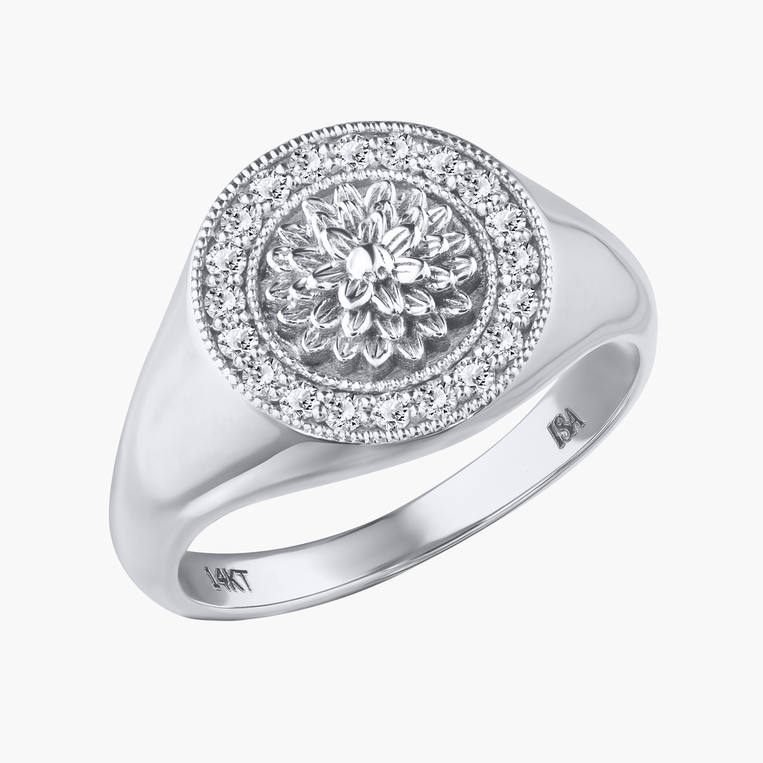 Flower Diamond Ring