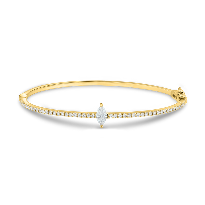 Marquise Diamond Bangle