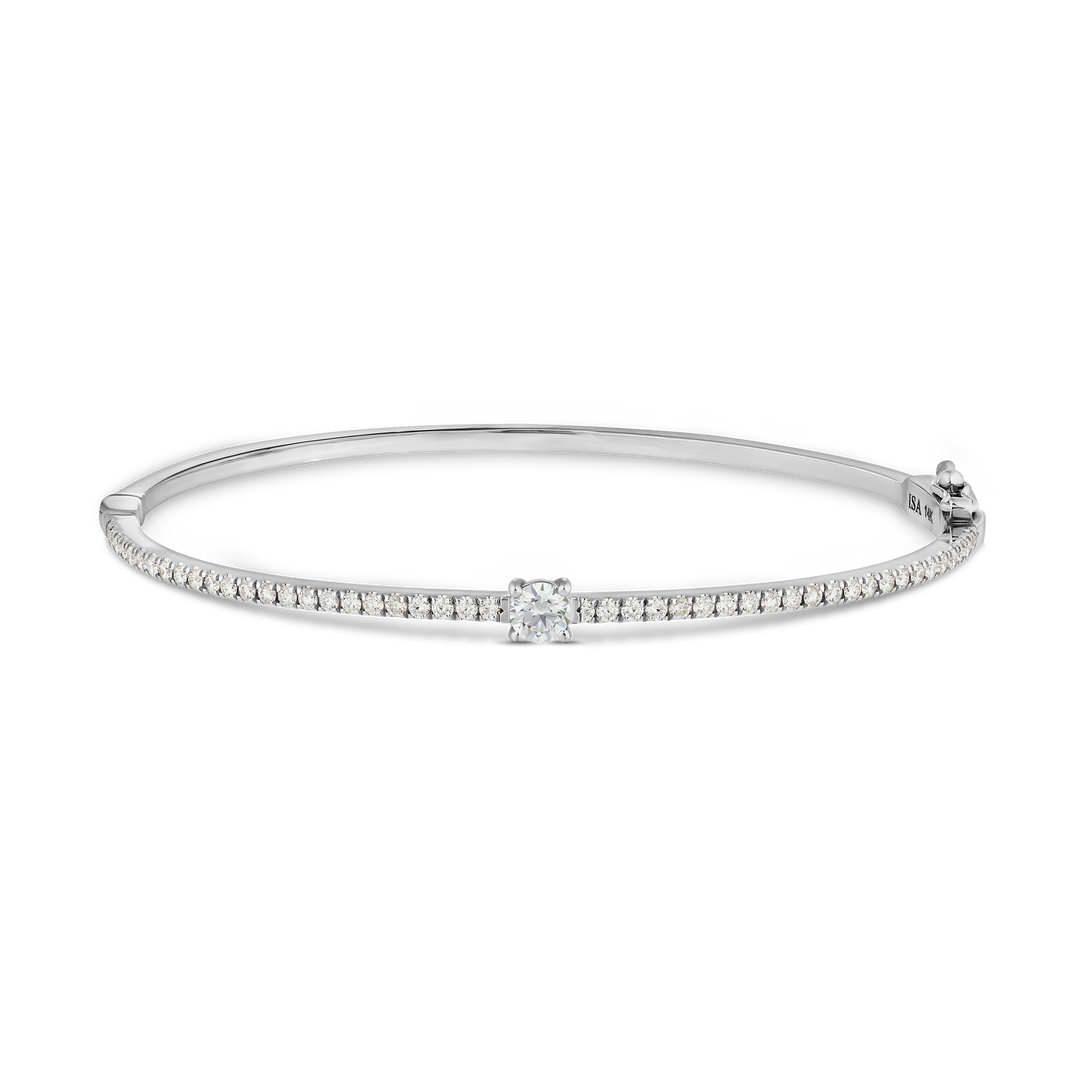 Round Diamond Bangle