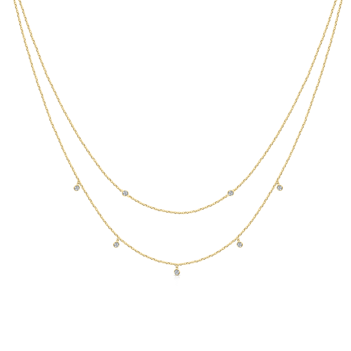 Double Layer Diamond Necklace