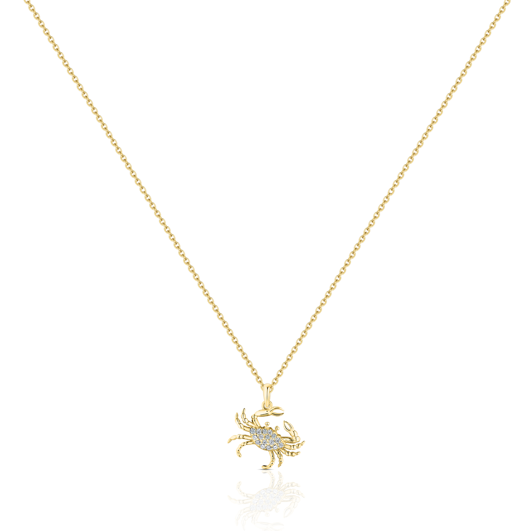 Crab Pendant Necklace