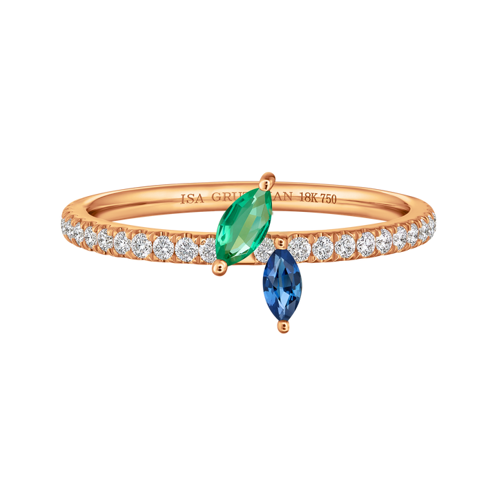 Jasmine Vine Pave Ring