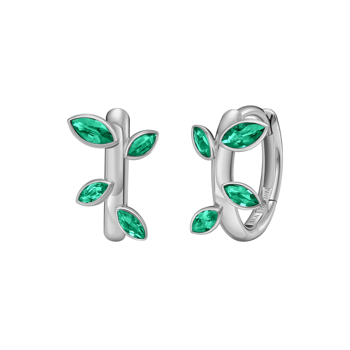 Jasmine Vine Huggie Hoops