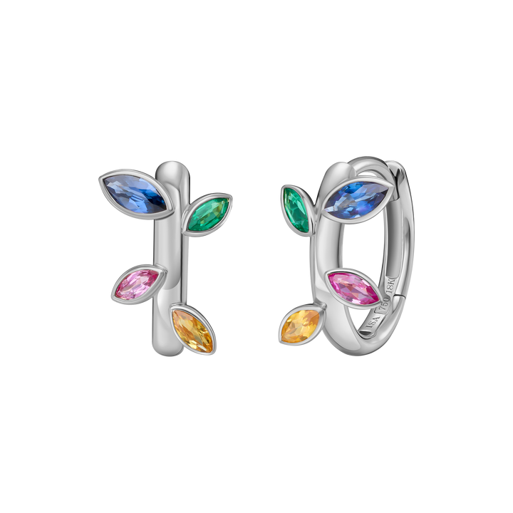Jasmine Vine Huggie Hoops