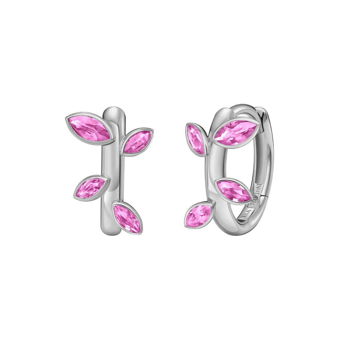 Jasmine Vine Huggie Hoops