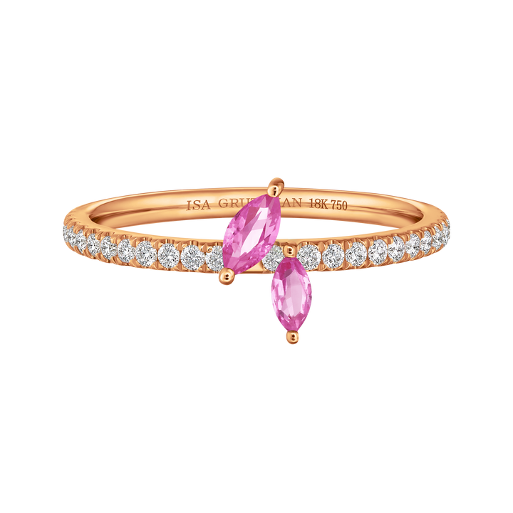 Jasmine Vine Pave Ring