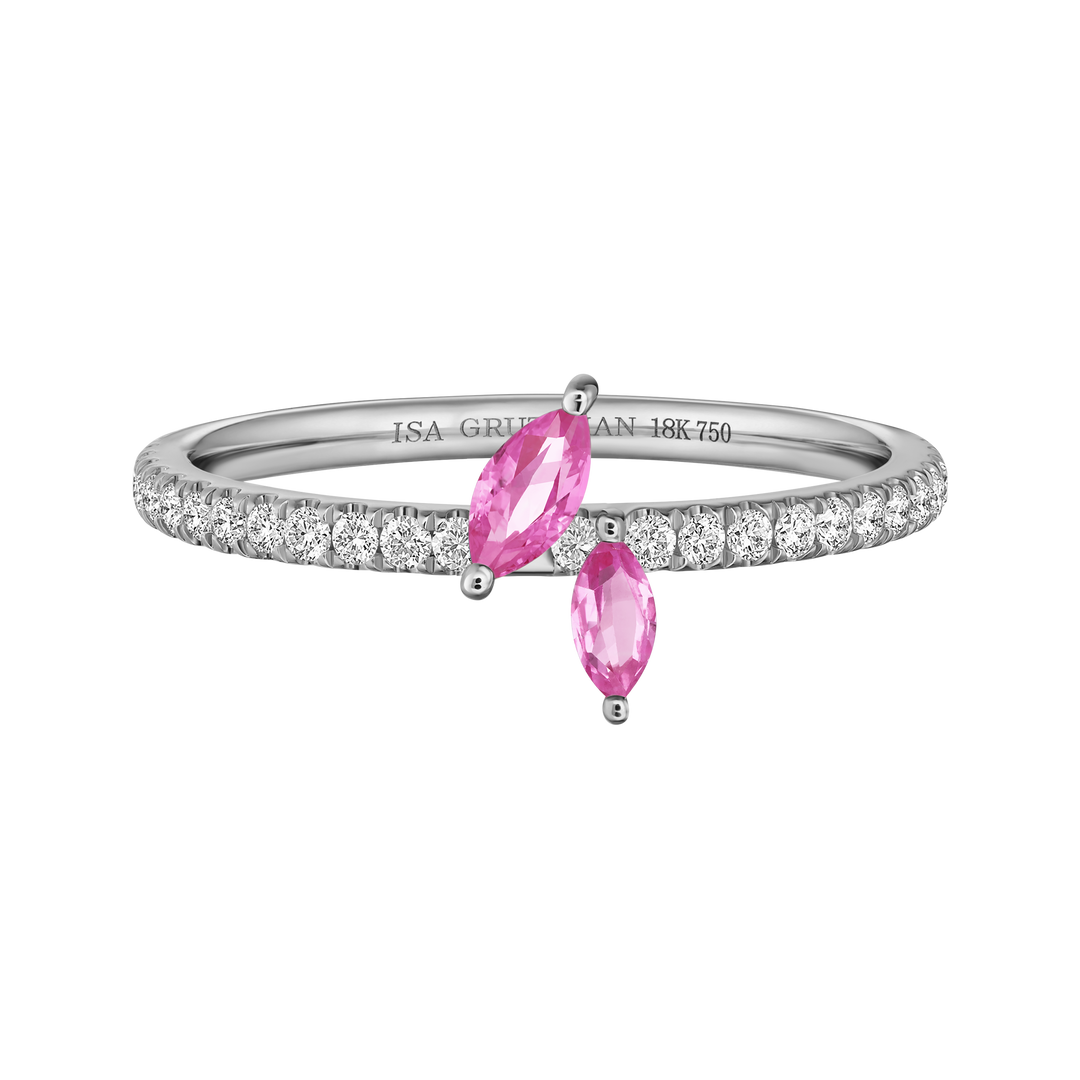 Jasmine Vine Pave Ring