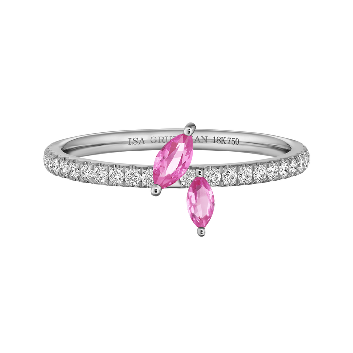 Jasmine Vine Pave Ring