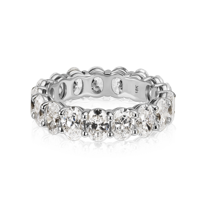 Large Oval Diamond Eternity Band
