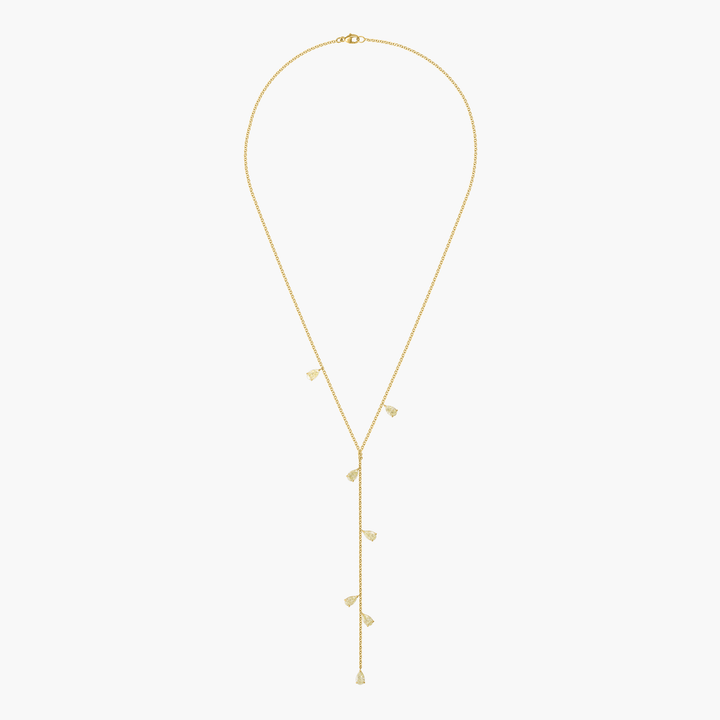 Large Yellow Diamond Lariat