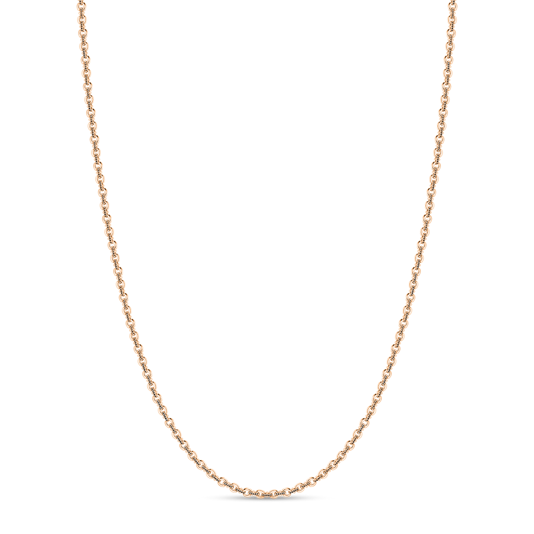 Legacy Black Diamond Pave Link Necklace