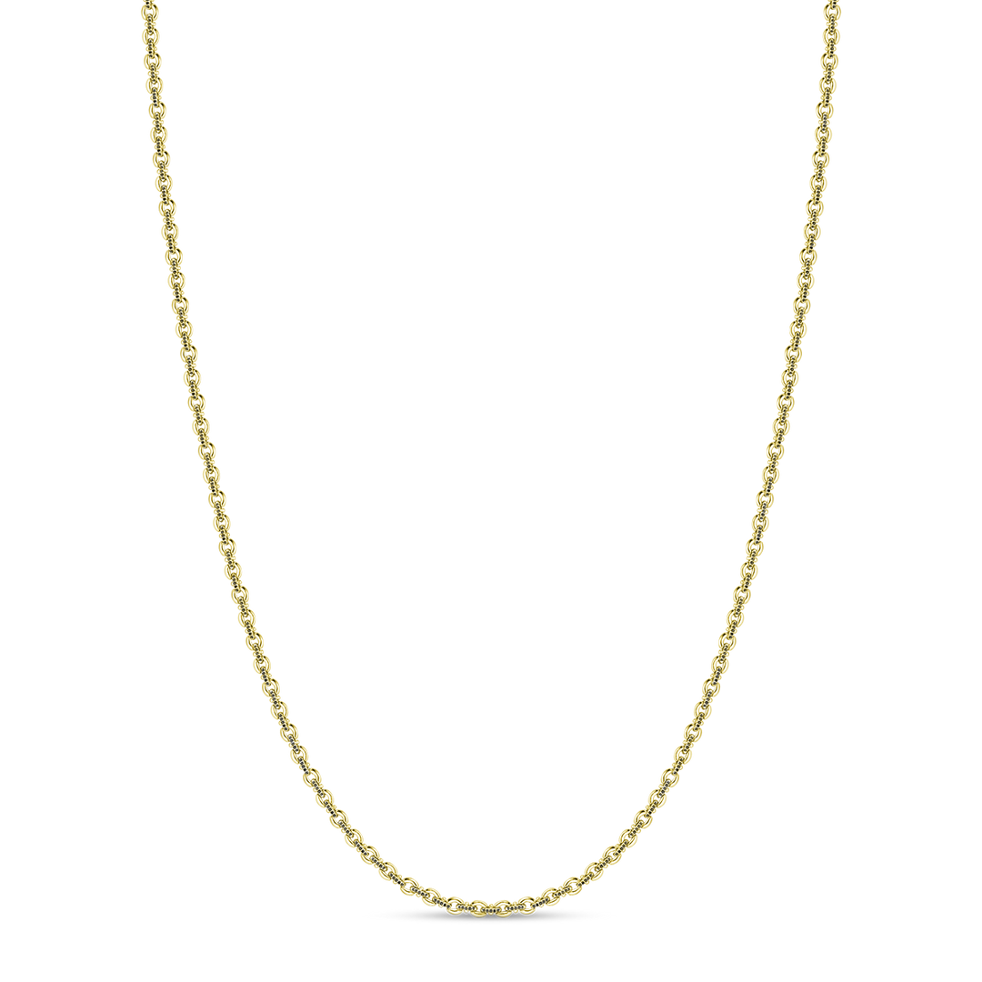 Legacy Black Diamond Pave Link Necklace