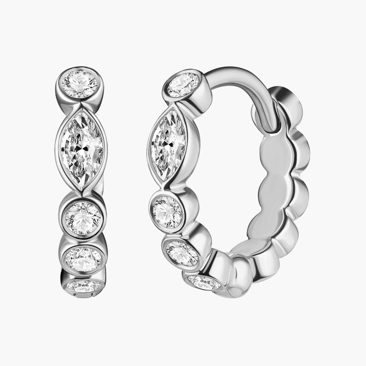 Lily Huggie Hoops