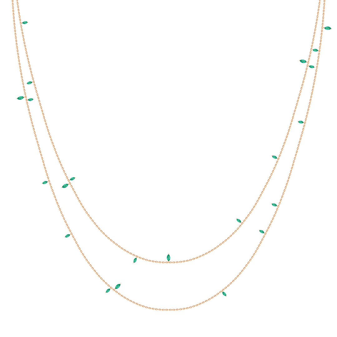 Long Jasmine Vine Necklace