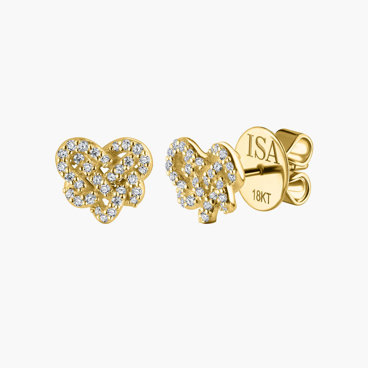 Love Knot Pave Studs
