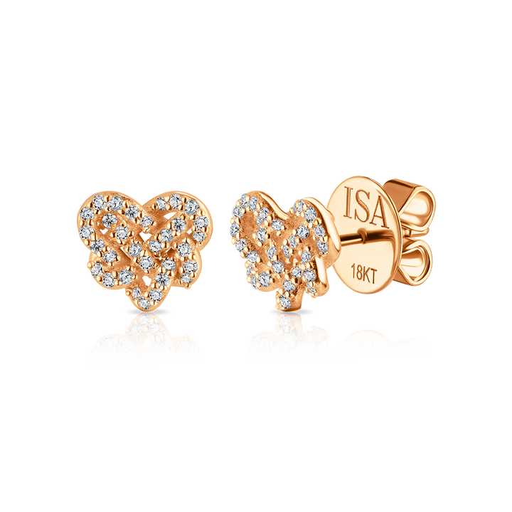 Love Knot Pave Studs