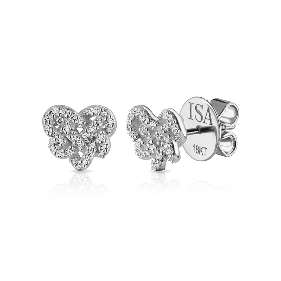 Love Knot Pave Studs