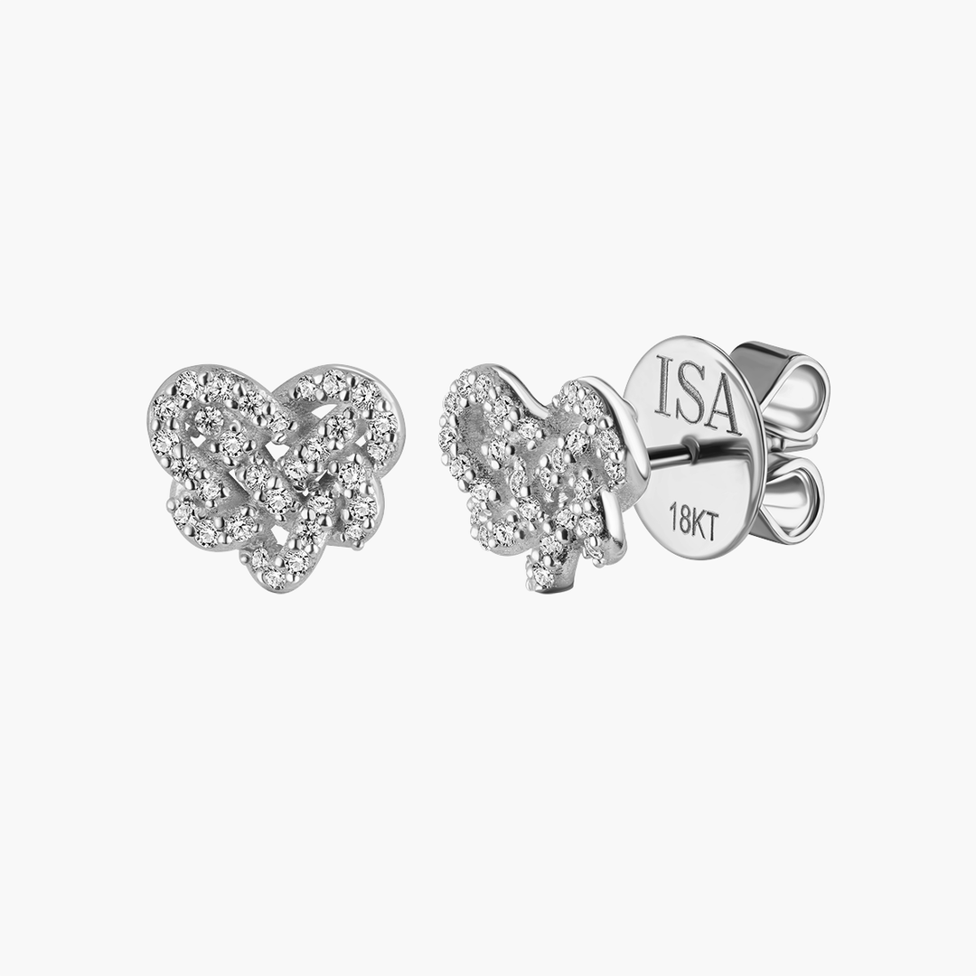 Love Knot Pave Studs