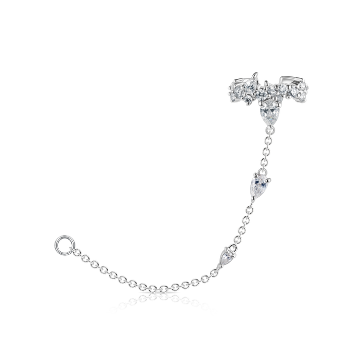 Diamond Cluster Ear Cuff