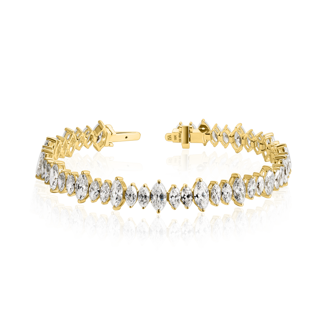 Diamond Spark Marquise Tennis Bracelet