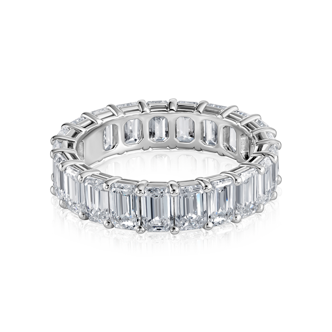 Emerald Cut Diamond Eternity Band