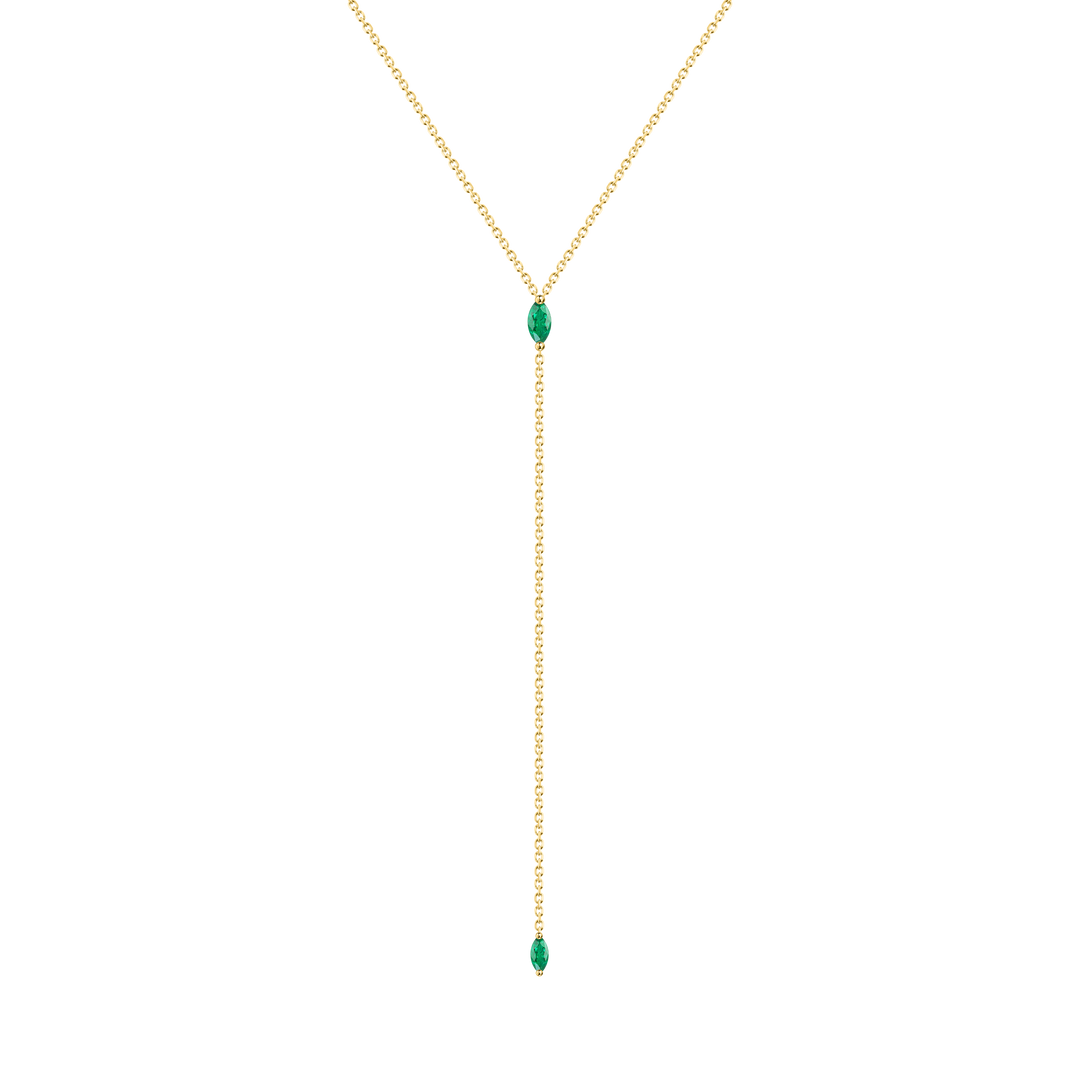 Marquise Lariat Necklace