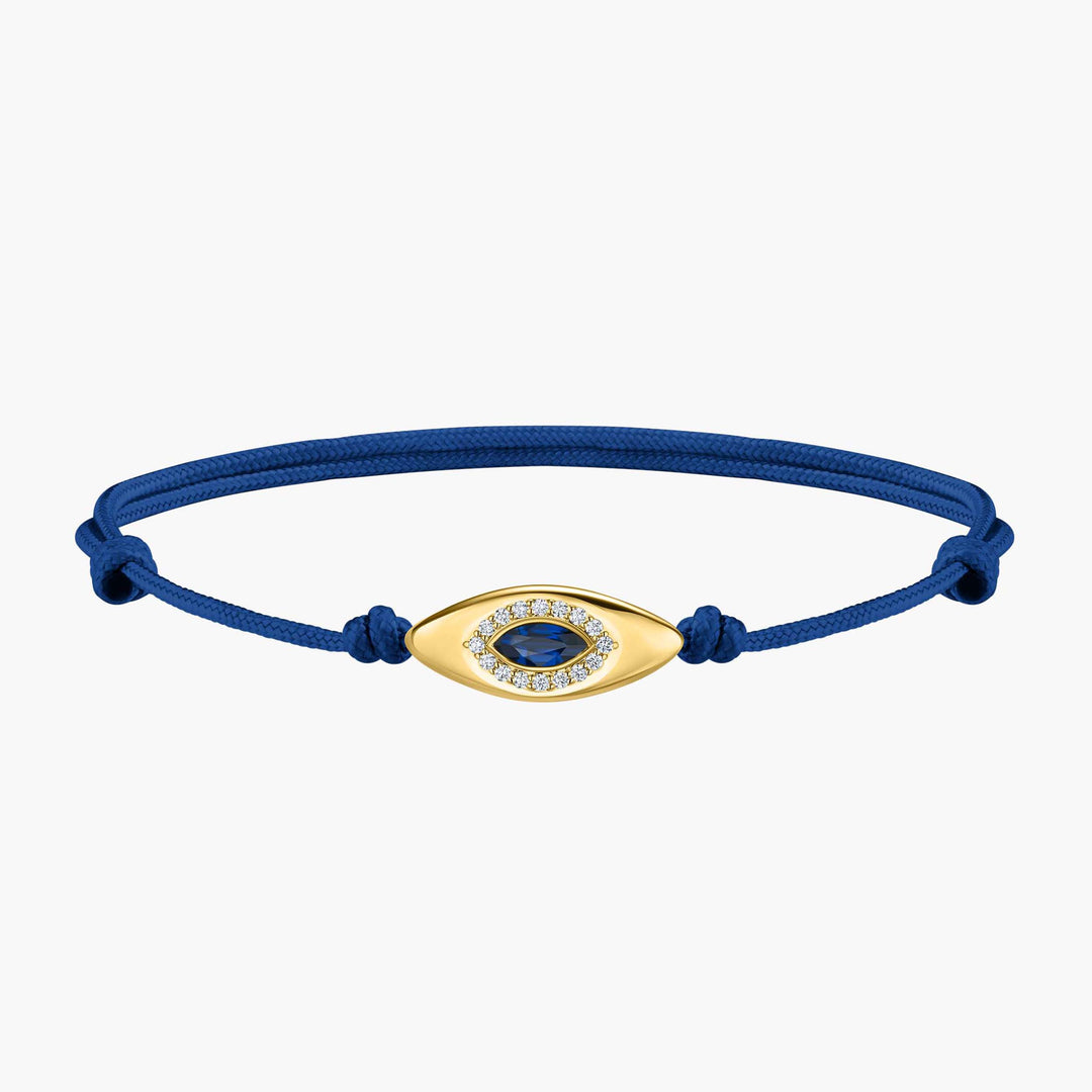 Evil Eye Blue Cord Bracelet