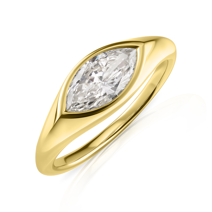 Large Marquise Bezel Ring