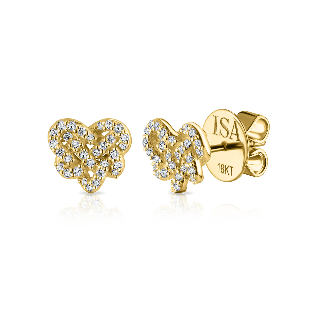 Love Knot Pave Studs