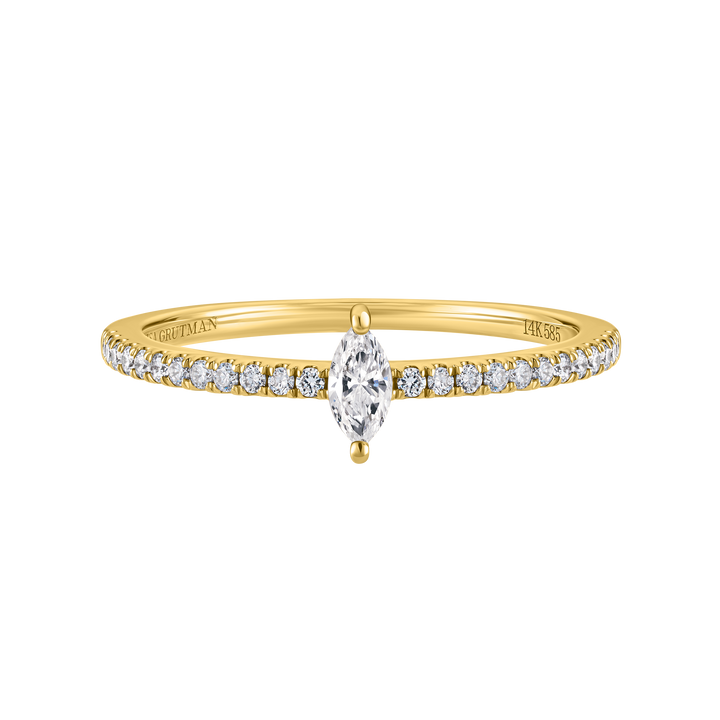 Marquise Diamond Pave Ring