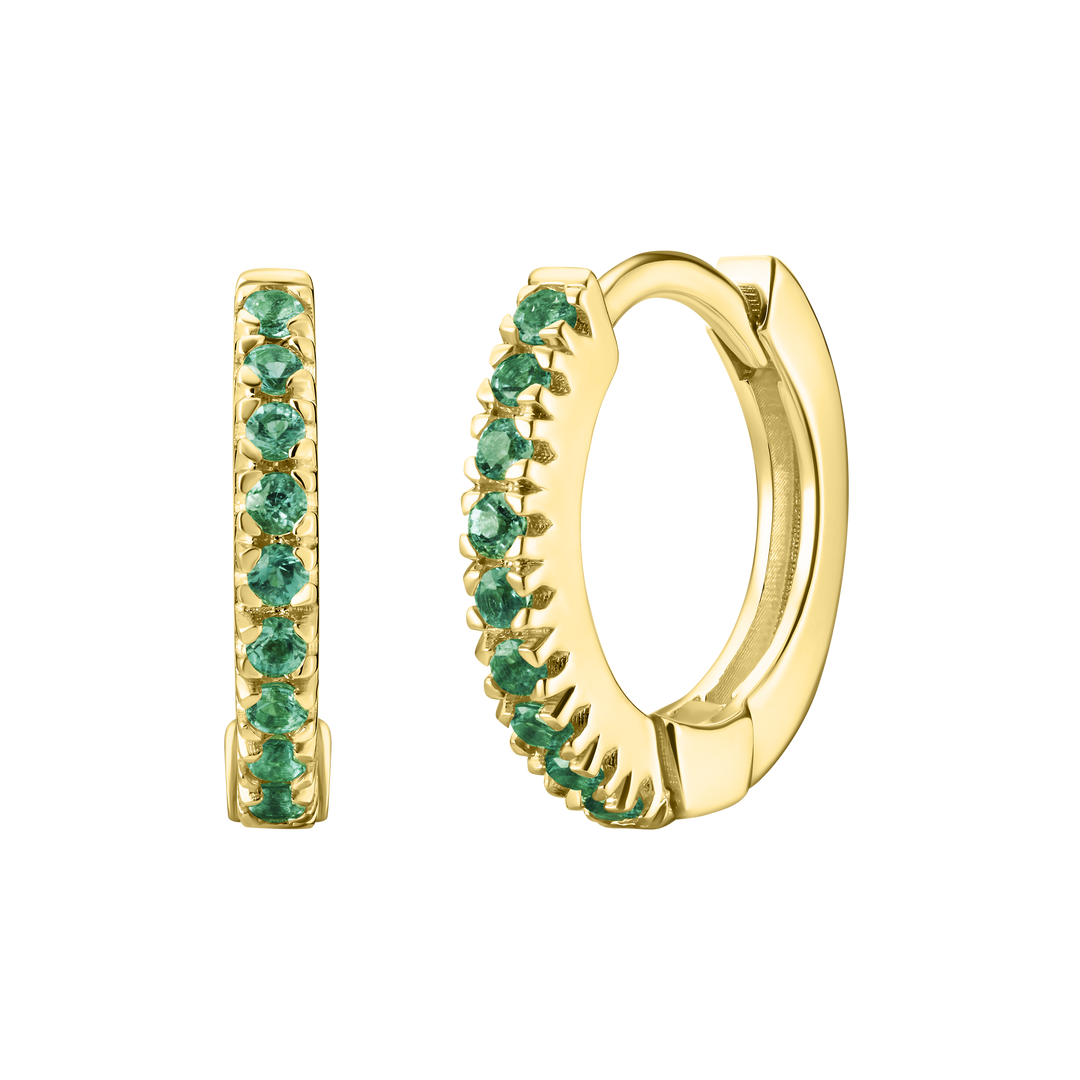 Mini Pave Huggie Hoops
