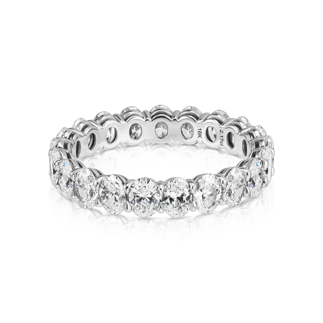 Oval Diamond Eternity Band