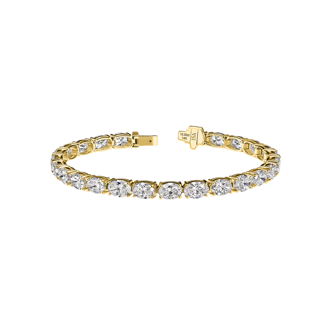Oval Diamond Tennis Bracelet