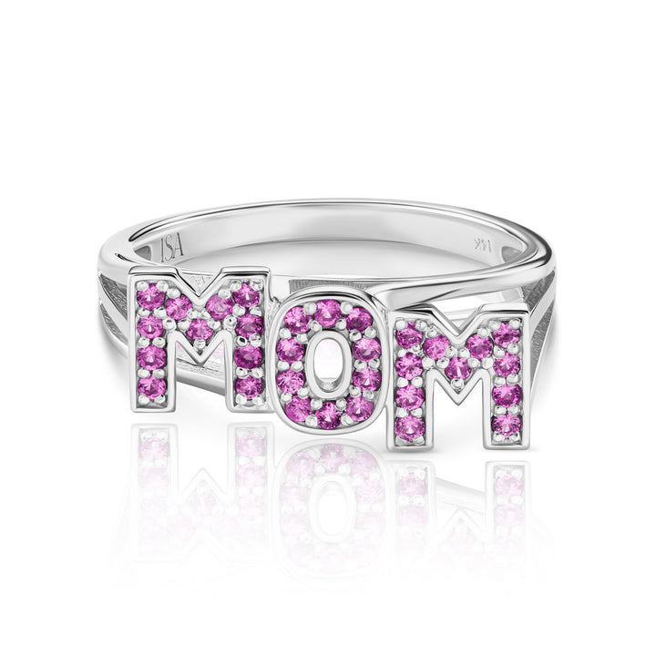 Pink Sapphire Mom Ring