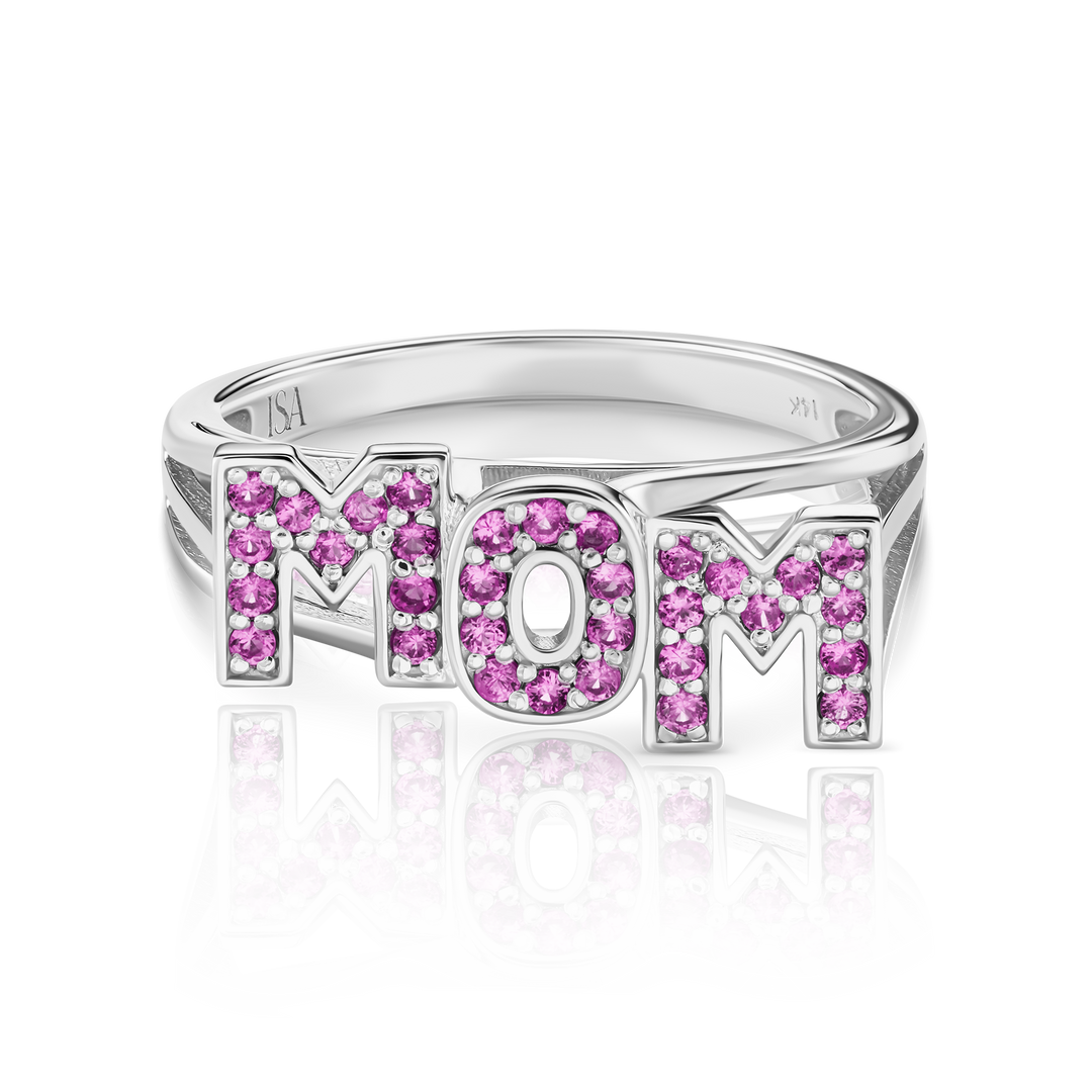 Pink Sapphire Mom Ring