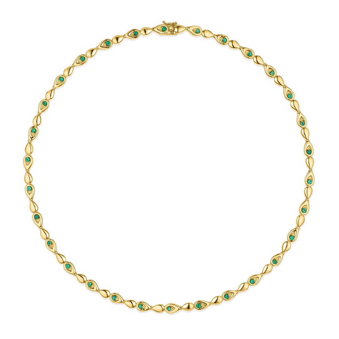 Point Emerald Necklace