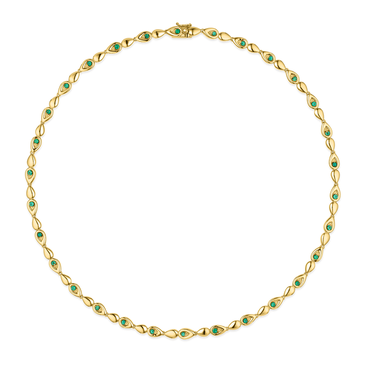 Point Emerald Necklace