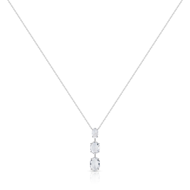 Three Tier Oval Drop Necklace