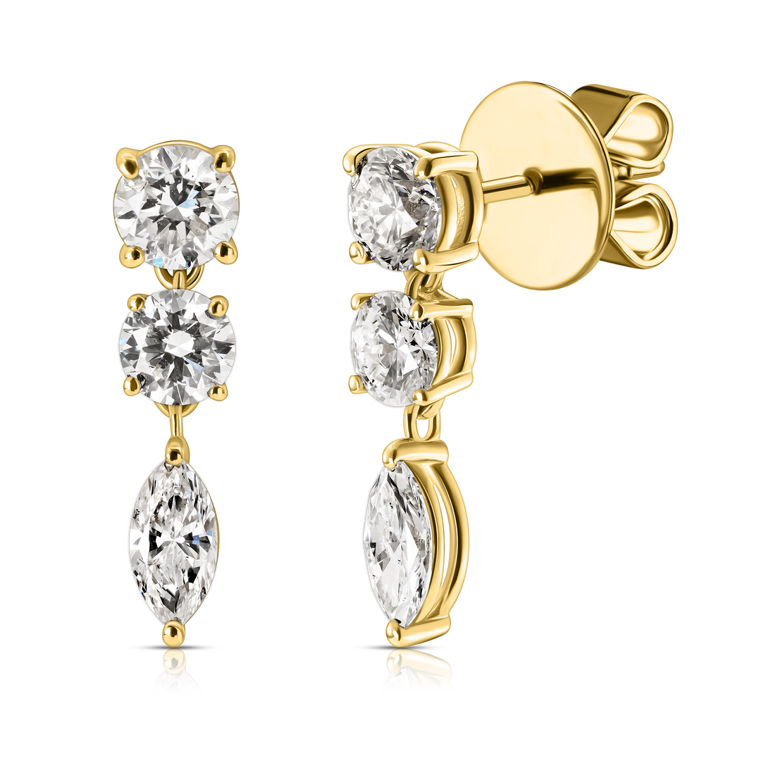 Trinity Spark Marquise Studs
