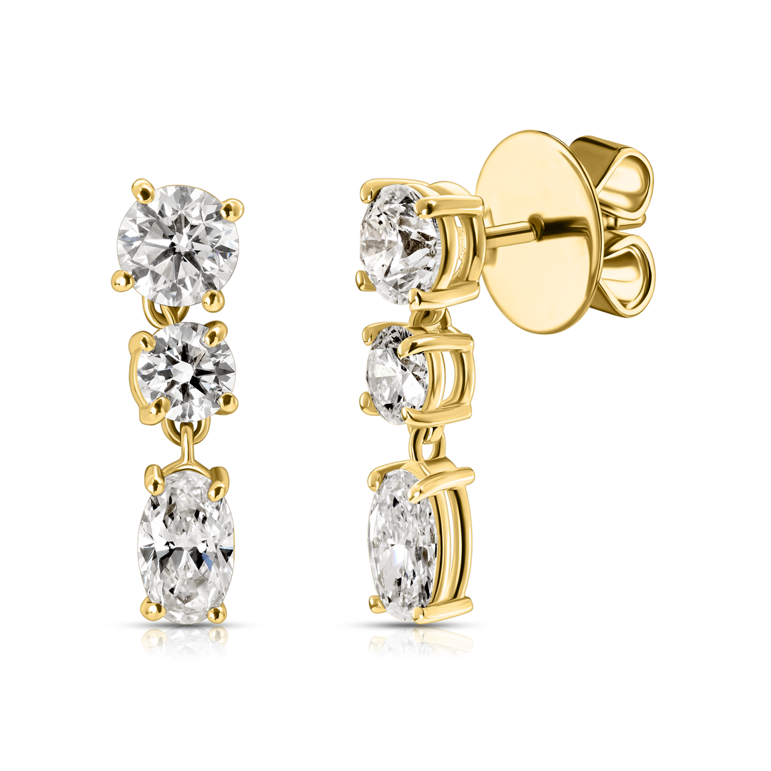 Trinity Spark Oval Studs