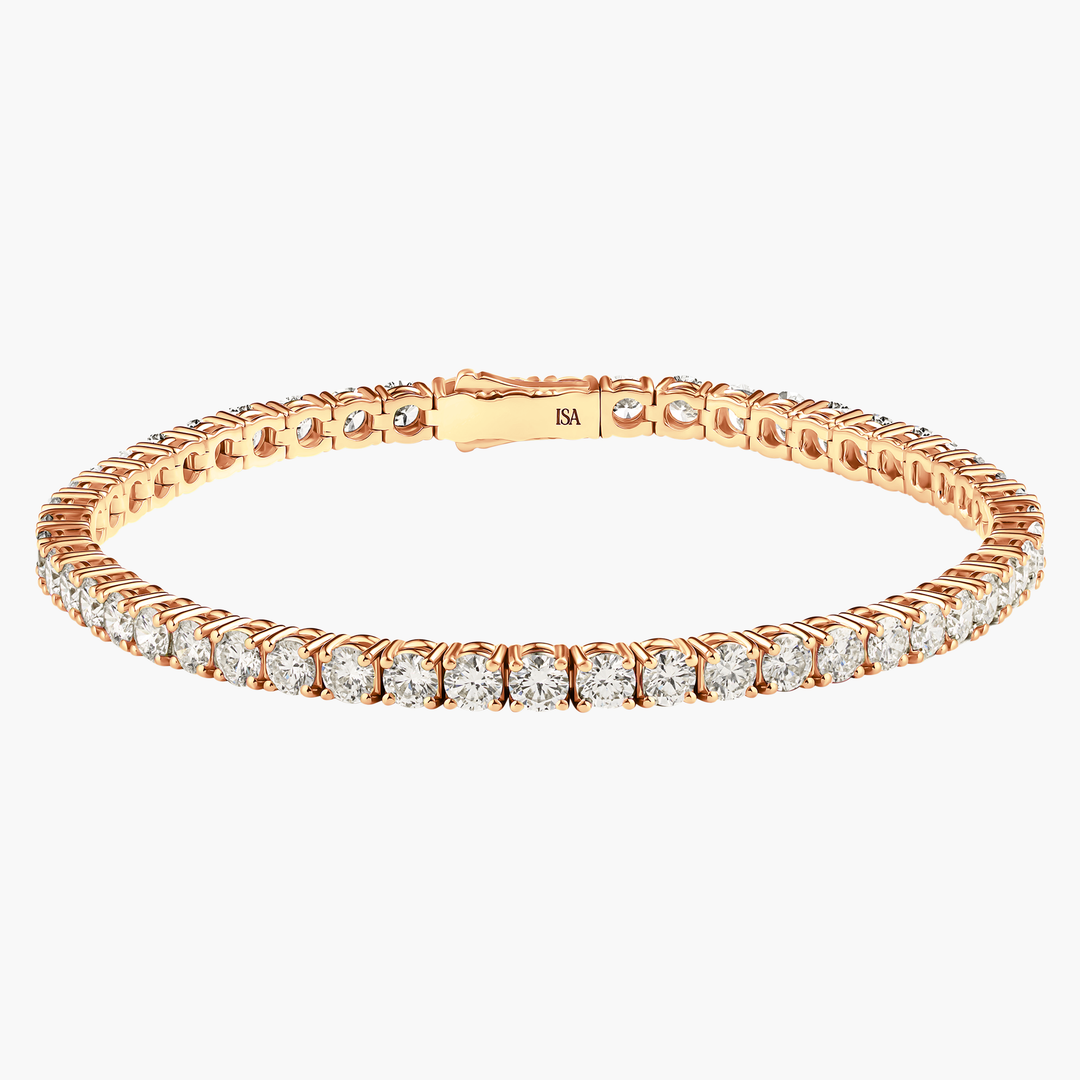Large Diamond Tennis Bracelet