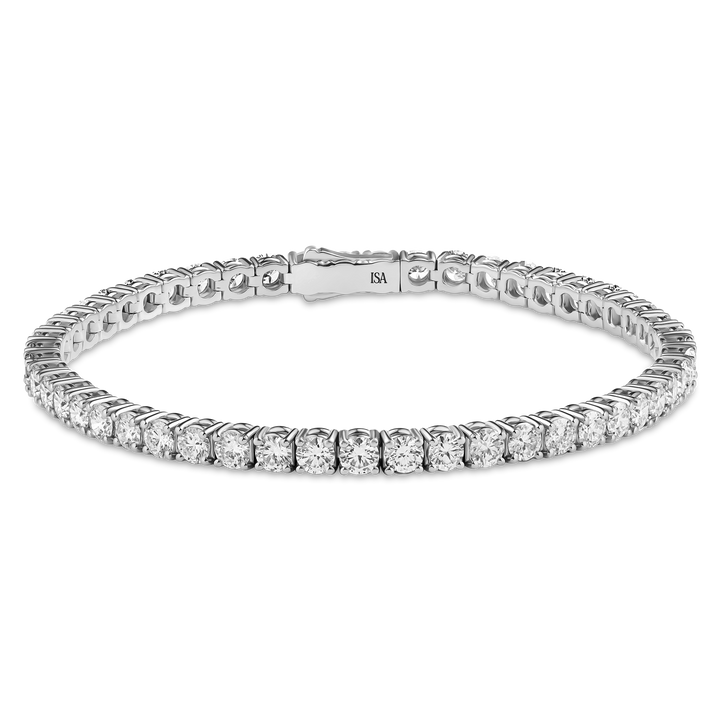 Large Diamond Tennis Bracelet