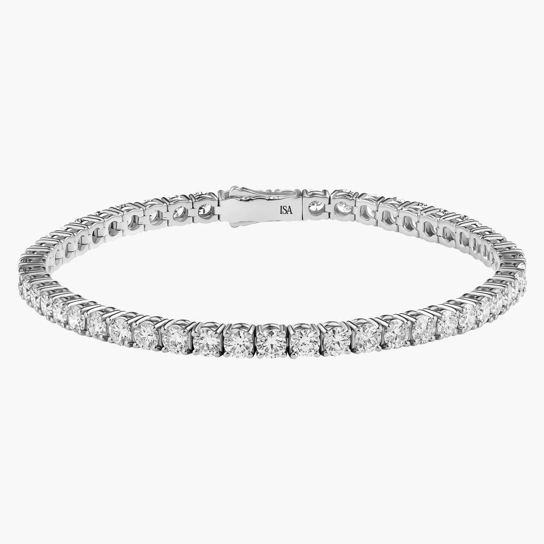 Large Diamond Tennis Bracelet