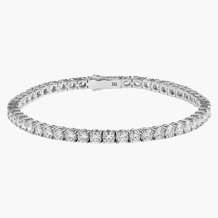 Large Diamond Tennis Bracelet