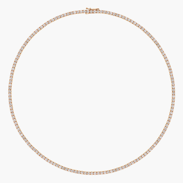 Large Diamond Tennis Necklace